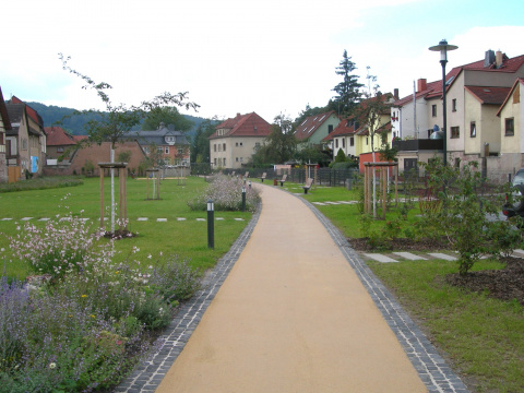 Blick über die Wallanlage in Richtung Katzensprung, Bild: Heike Roos
